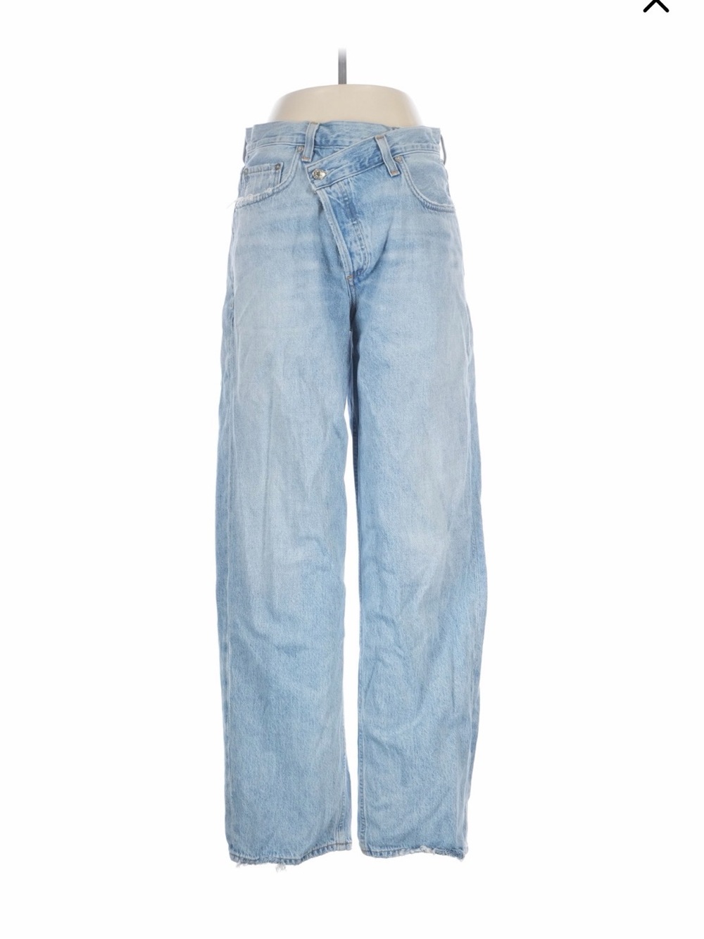 Agolde Light Blue Mid-Rise Boyfriend Jeans